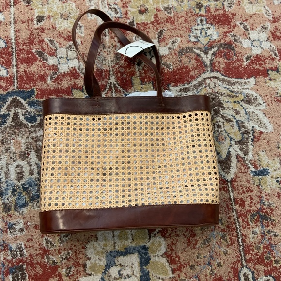 St. Agni Harper rattan-mesh tote bag NWT - Picture 5 of 6